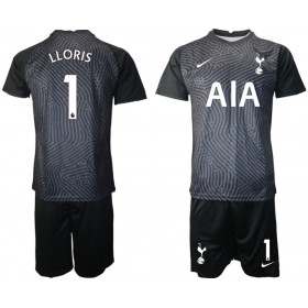Camisolas de futebol Tottenham Hotspur Hugo Lloris 1 Guarda Redes Criança Equipamento 2020/21 M004 Manga Curta